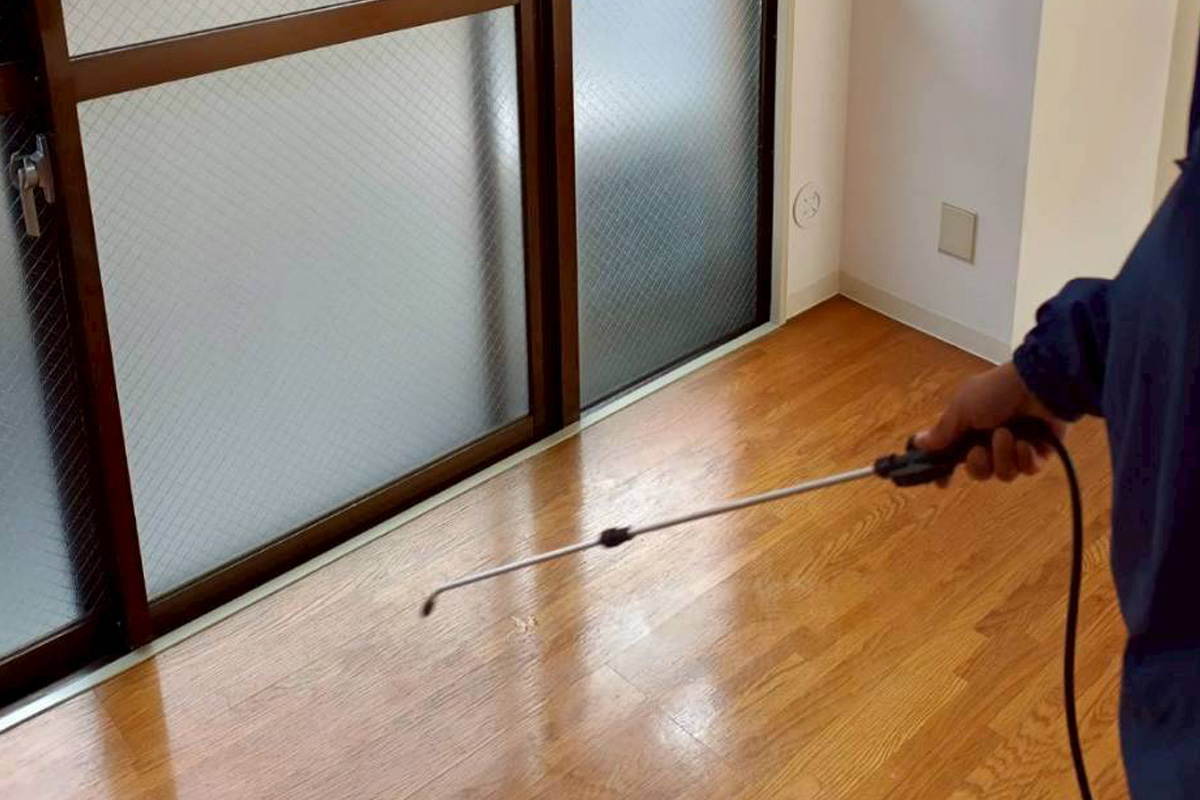 部屋の消毒